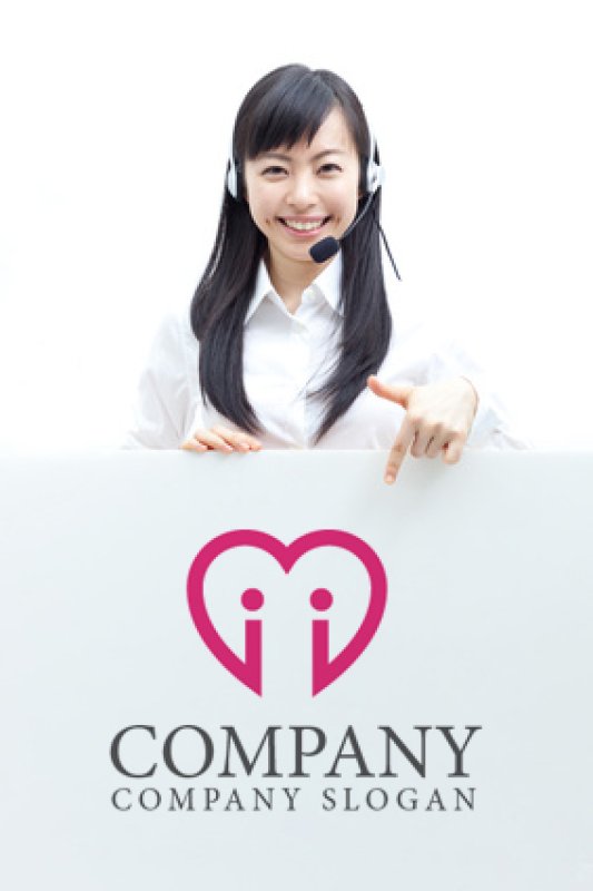 画像3: ハート・丸・動きロゴ・マークデザイン152 (3)