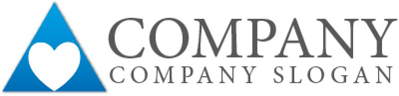 画像3: 三角・ハートロゴ・マークデザイン079 (3)