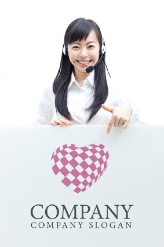 画像3: ハート・チェックロゴ・マークデザイン105 (3)