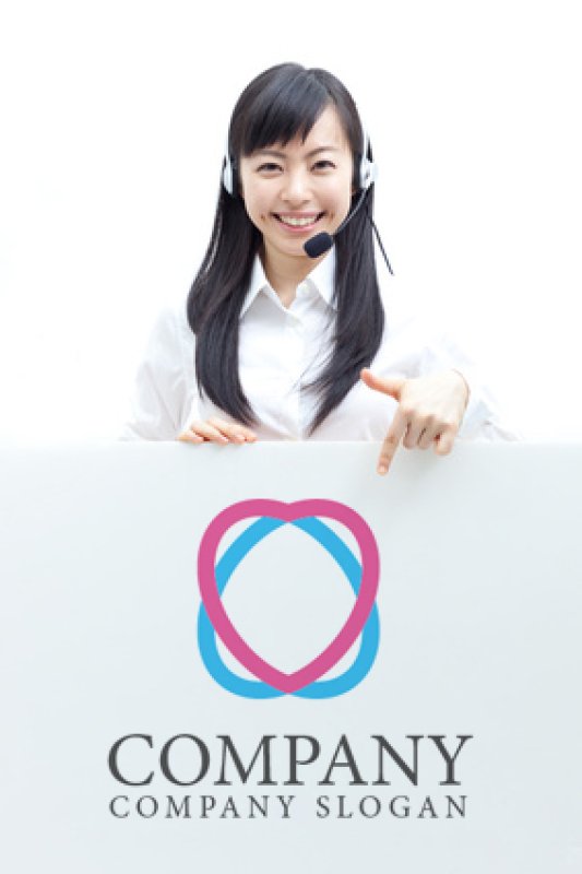 画像5: ハート・重なり・ロゴ・マークデザイン137 (5)