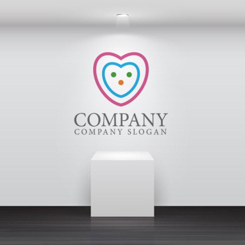 画像2: ハート・人・顔・ロゴ・マークデザイン200 (2)