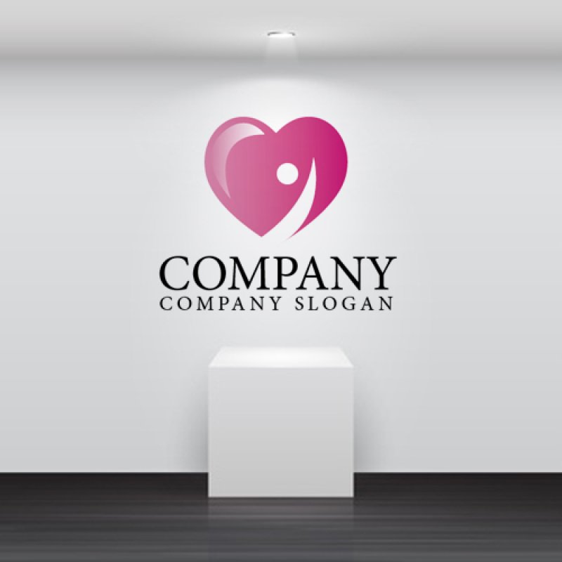 画像2: ハート・人・上昇・ロゴ・マークデザイン208 (2)