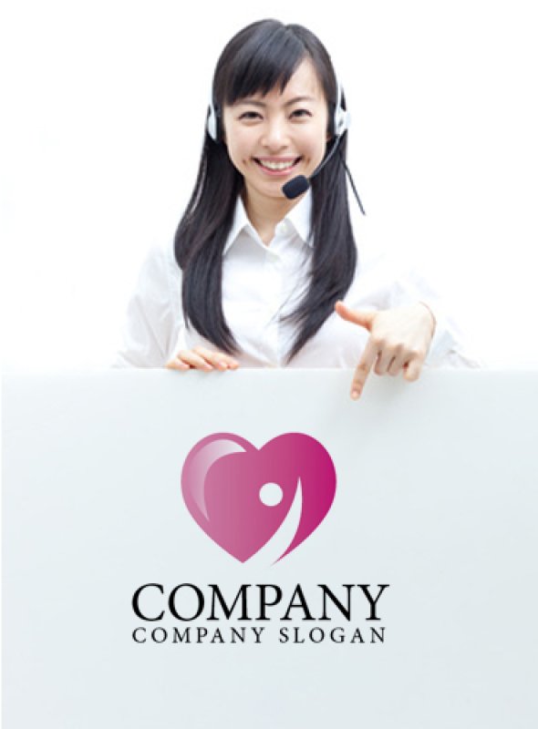 画像3: ハート・人・上昇・ロゴ・マークデザイン208 (3)