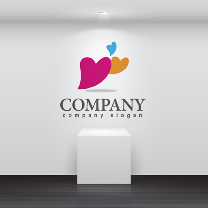 画像2: ハート・親子・喜び・ロゴ・マークデザイン221 (2)