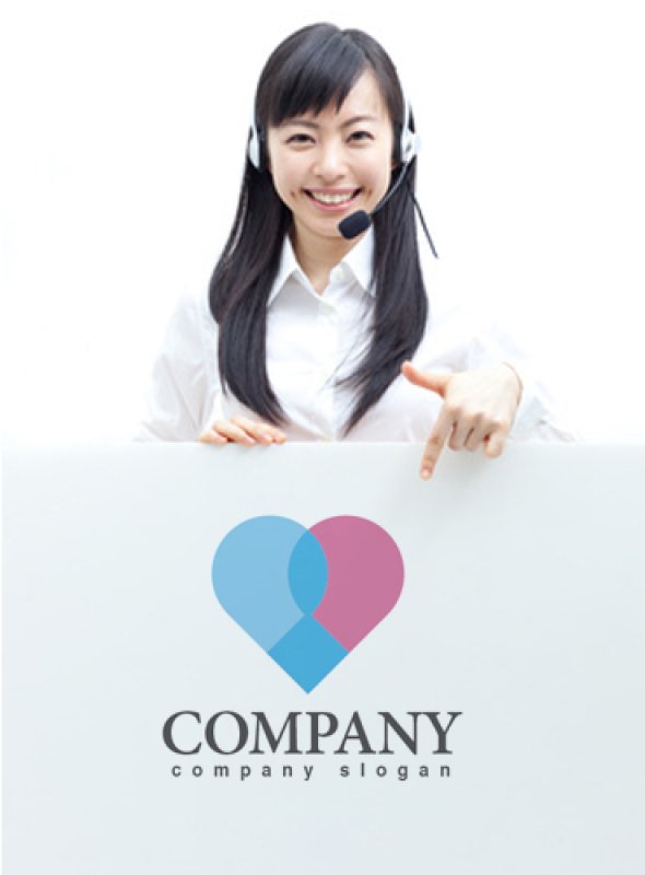 画像3: ハート・人・重なり・ロゴ・マークデザイン222 (3)