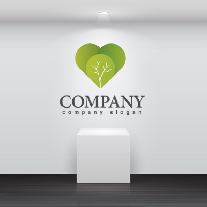 画像2: 葉・ハート・木・野菜・ロゴマークデザイン230 (2)