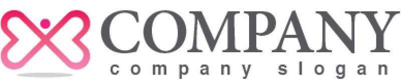 画像5: ハート・人・羽・蝶・グラデーション・ロゴ・マークデザイン244 (5)