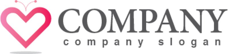 画像5: ハート・蝶・アンテナ・グラデーション・ロゴ・マークデザイン247 (5)