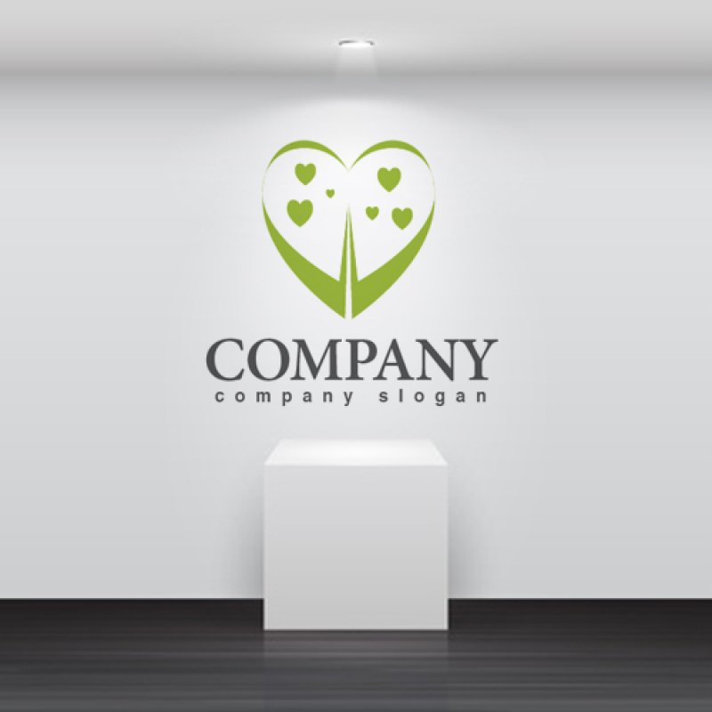 画像2: ハート・翼・曲線・ロゴ・マークデザイン251 (2)