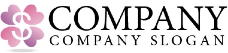 画像5: ハート・S・四葉・グラデーション・ロゴ・マークデザイン255 (5)