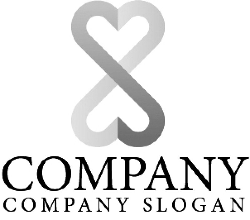 画像4: ハート・ ペア・対称・S・グラデーション・ロゴ・マークデザイン256 (4)