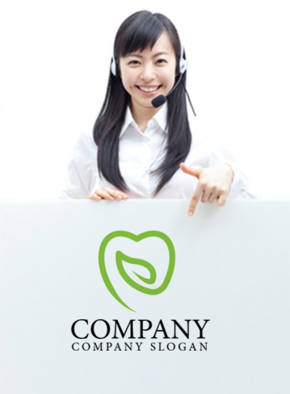 画像3: ハート・葉・曲線・ロゴ・マークデザイン272 (3)