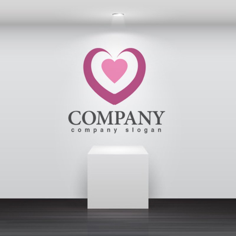 画像2: ハート・ 曲線・ロゴ・マークデザイン2738 (2)