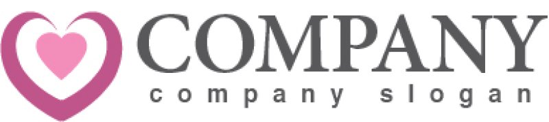 画像5: ハート・ 曲線・ロゴ・マークデザイン2738 (5)