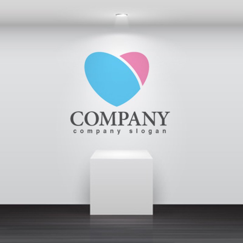 画像2: ハート・ 曲線・楕円・ロゴ・マークデザイン2739 (2)