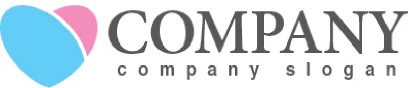 画像5: ハート・ 曲線・楕円・ロゴ・マークデザイン2739 (5)