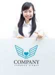 画像3: ハート・翼・鳥・ロゴ・マークデザイン273 (3)