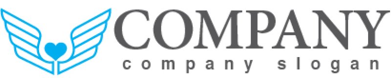 画像5: ハート・翼・鳥・ロゴ・マークデザイン273 (5)