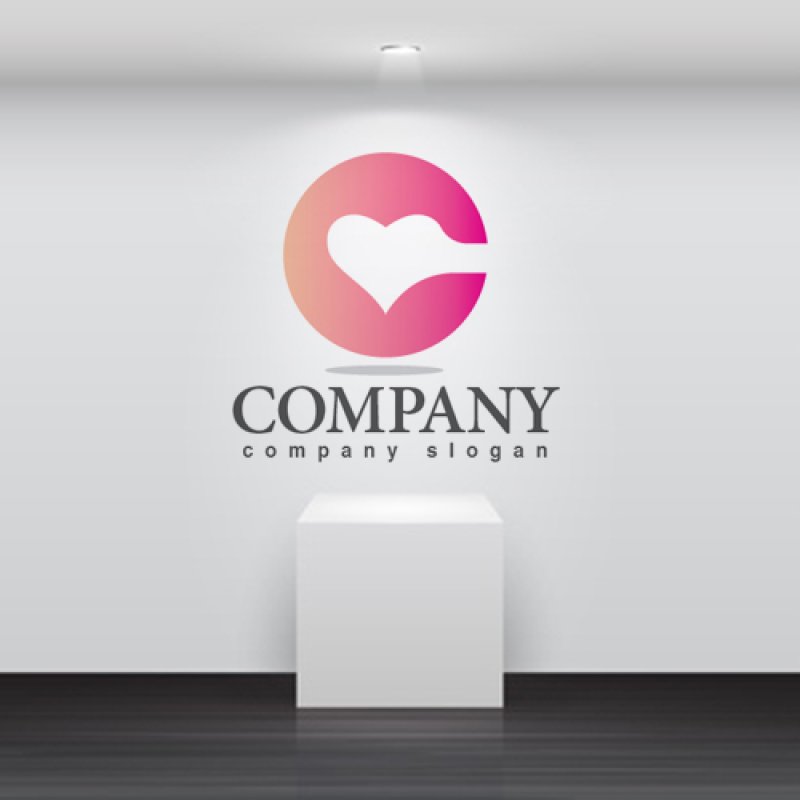 画像2: ハート・輪・口・グラデーション・ロゴ・マークデザイン2756 (2)