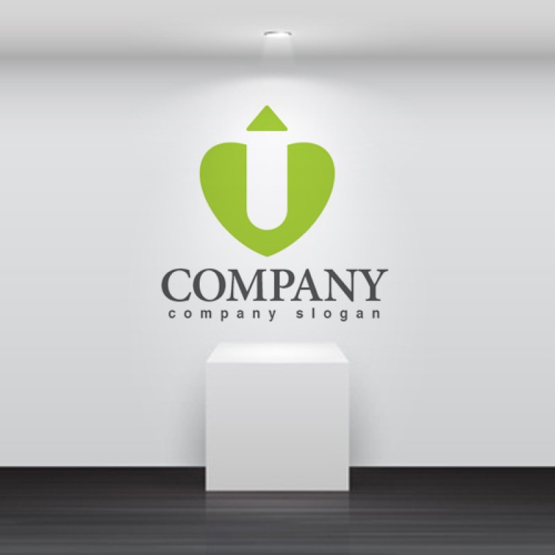 画像2: ハート・家・矢印・上昇・ロゴ・マークデザイン2761 (2)