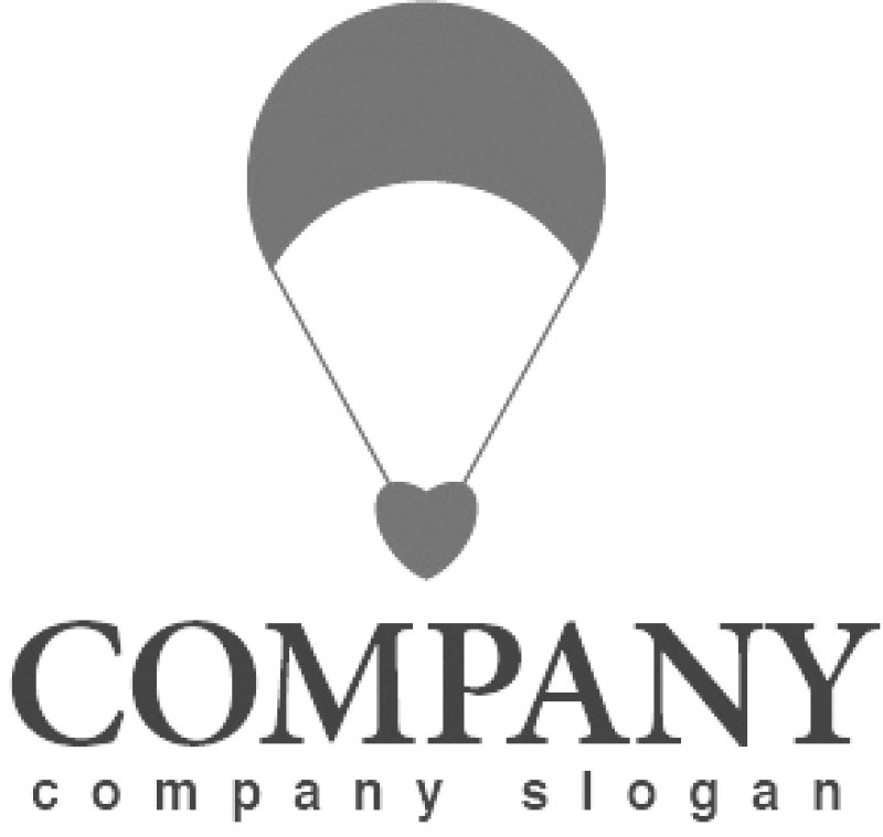 画像4: ハート・パラシュート・ロゴ・マークデザイン2763 (4)