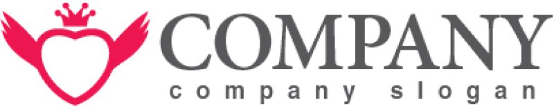 画像5: ハート・翼・王冠・ロゴ・マークデザイン2769 (5)