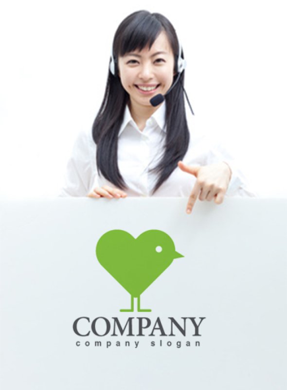 画像3: ハート・鳥・ひよこ・ロゴ・マークデザイン2773 (3)