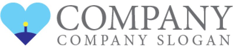 画像6: ハート・灯台・空・灯・ロゴ・マークデザイン2783 (6)