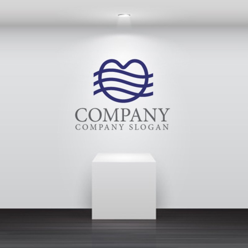 画像4: ハート・波・曲線・ロゴ・マークデザイン2784 (4)