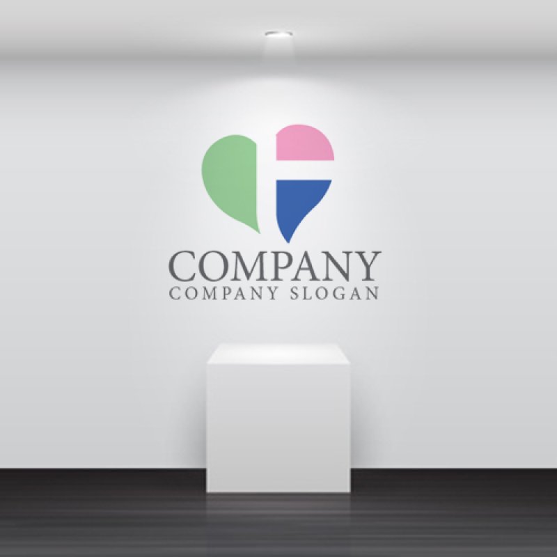 画像4: ハート・F・ト・ロゴ・マークデザイン2787 (4)