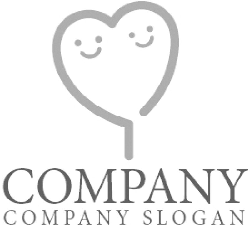 画像5: ハート・双子・風船・ロゴ・マークデザイン2793 (5)