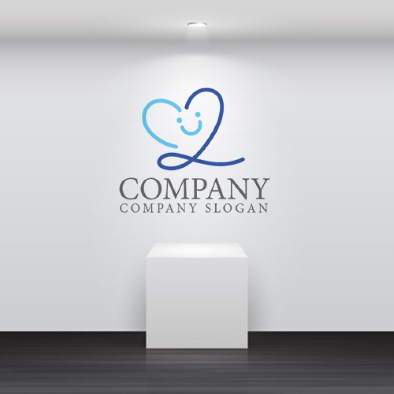 画像5: ハート・L・曲線・顔・ロゴ・マークデザイン2810 (5)