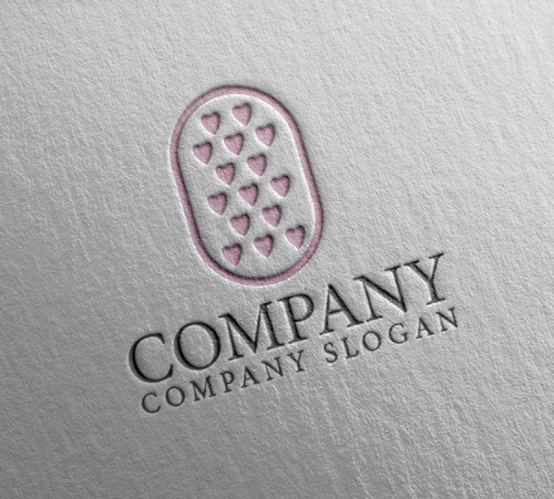 画像2: 輪・ハート・盾・ロゴ・マークデザイン2811 (2)