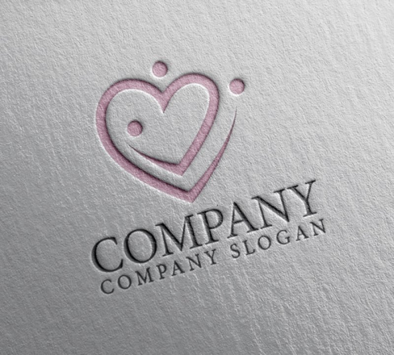 画像2: 人・ハート・曲線・仲間・ロゴ・マークデザイン2813 (2)