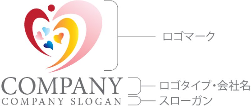 画像10: ハート・曲線・人・グラデーション・ロゴ・マークデザイン2815 (10)