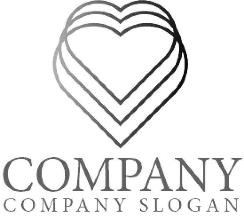 画像6: ハート・連続・グラデーション・広がり・ロゴ・マークデザイン2816 (6)