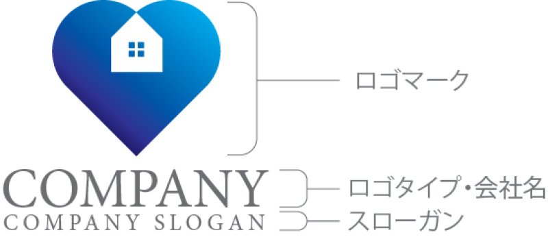 画像10: ハート・家・グラデーション・ロゴ・マークデザイン2818 (10)