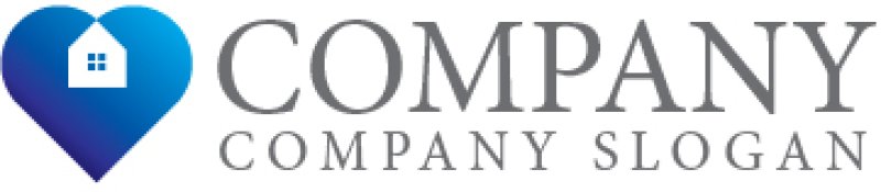 画像7: ハート・家・グラデーション・ロゴ・マークデザイン2818 (7)