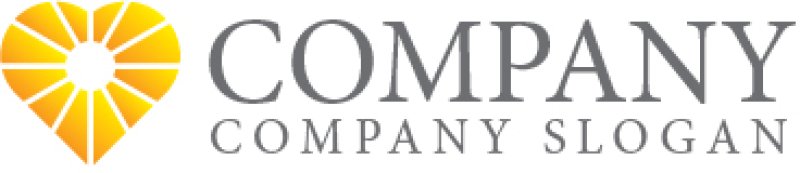 画像7: ハート・太陽・輝き・ロゴ・マークデザイン2819 (7)