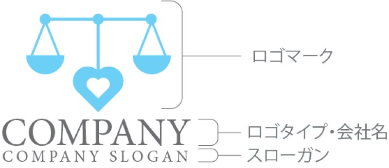 画像10: 天秤・ハート・計り・ロゴ・マークデザイン2823 (10)