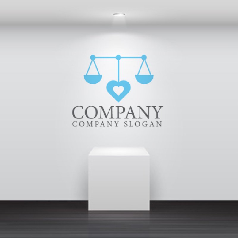 画像5: 天秤・ハート・計り・ロゴ・マークデザイン2823 (5)