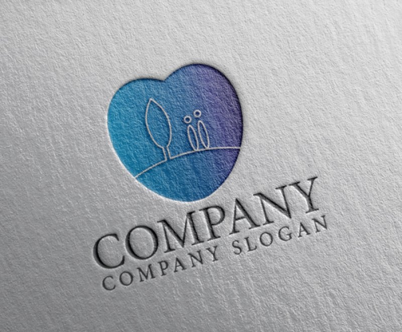 画像2: ハート・木・人・地球・グラデーション・ロゴ・マークデザイン2825 (2)