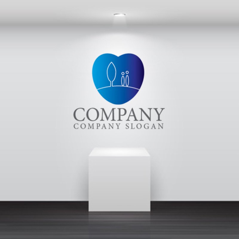 画像4: ハート・木・人・地球・グラデーション・ロゴ・マークデザイン2825 (4)