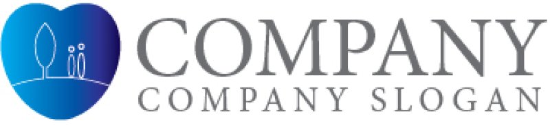 画像3: ハート・木・人・地球・グラデーション・ロゴ・マークデザイン2825 (3)