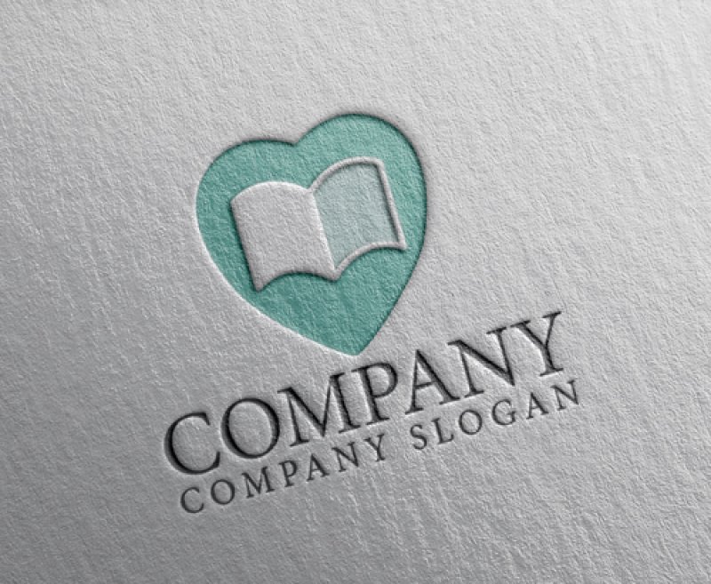 画像2: ハート・本・ロゴ・マークデザイン2826 (2)