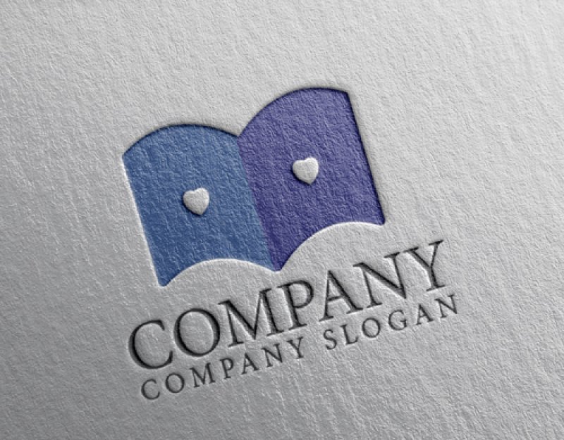 画像2: ハート・本・ロゴ・マークデザイン2827 (2)