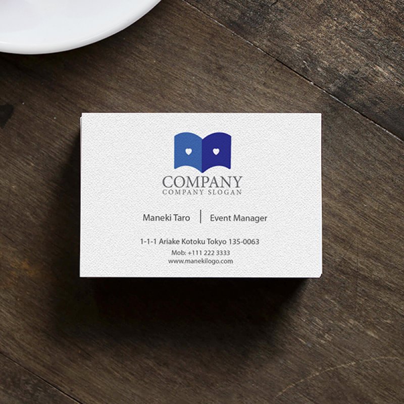 画像4: ハート・本・ロゴ・マークデザイン2827 (4)