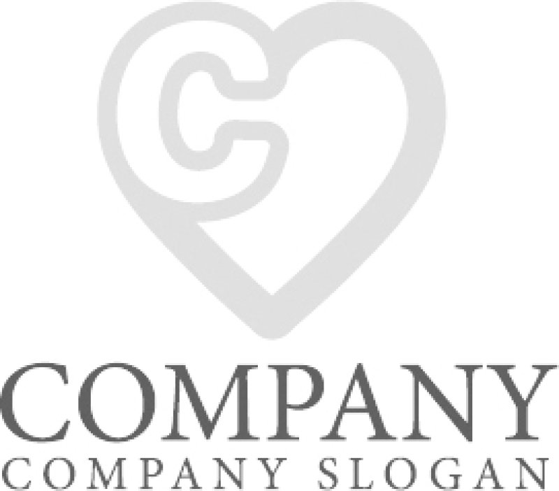 画像6: C・ハート・アルファベット・シンプル・ロゴ・マークデザイン2831 (6)