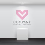 画像4: 翼・ハート・鉛筆・シンプル・ロゴ・マークデザイン2833 (4)