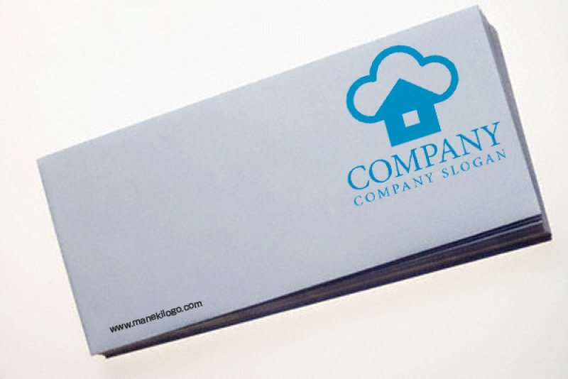 画像2: 雲・家ロゴ・マークデザイン082 (2)